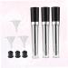 FOMIYES Mascaras 3pcs Funnel Empty Storage Bottle Cosmetic Bottle Eyelash Solution Bottle Solvent Bottle Filling Eyelash Remover - Buy Online on GoSupps.com