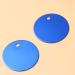 Milists 16-Piece Aluminum Alloy Blank Tags for Pets - Round Deep Blue 3.5cm DIY Accessories for Traction Ropes - Buy Online on GoSupps.com