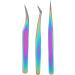 3pcs Stainless Steel Pimple Tweezers Set - Corrosion Resistant Eyelash Extension Tweezers for Flawless Makeup - Buy Online on GoSupps.com