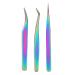 EVTSCan 3pcs Eyelash Extension Tweezers Set - Stainless Steel Corrosion Resistant Makeup Tools - Buy Online on GoSupps.com