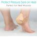 Silicone Heel Foam Bandages - Waterproof Absorbent Dressing for Ulcers & Cracked Heels (Pack of 2) - 5x8 Inch Gentle Adhesive - Buy Online on GoSupps.com