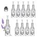 10 PCs microneedling needles 36 pins pack with 10 replacement needles micro needle derma pen micro nano needles cartridges spare parts replacement derma pen microneedling device replacement needles