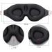 Smart A1 Sleep Mask for Men & Women - 3D Contoured Black Eye Mask for Full Light Blocking Comfortable Night Blindfold - Buy Online on GoSupps.com