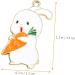 TEHAUX 50 Pcs Rabbit Bunny Charm Bracelet Amulet Charms Bracelet Pendant Bunny Craft Charms Necklace for Teen Girls Bunny Charms for Jewelry Making Alloy Food Teaching Aids - Buy Online on GoSupps.com