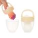2 Pack Baby Food Feeder Pacifier Baby Fruit Feeder 2in1 Silicone Nibbler Pacifier and Teether Infant Teething Toys Training Massaging Toy Teether BPA Free Babies Teething Relief Toy Feeder Pacifier 2PCS