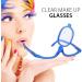 Clear Make Up Glasses Flip Up Lens Magnifying Eyeglasses Eye Makeup Glasses for Women (Black 4.0) - Buy Online on GoSupps.com