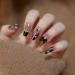 24Pcs/Set Press On Nails Long Black French Bow False Nails Acrylic Fake Nails Full Cover Nails Tips Artificial Finger Manicure Press on nails for Women and Girls - Buy Online on GoSupps.com
