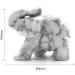 Ouubuuy Howlite Crystal Elephant Ornament 1.5 inch - Healing Gemstone Statue - Buy Online on GoSupps.com
