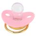 Stylish Pink Baby Pacifier with Chain Clip | Bling Infant Dummy for Newborns (6-18 Months) - Buy Online on GoSupps.com