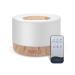Pitasha 500ml essential oil diffuser aromatherapy humidifier with remote control for home office bedroom bpa-free car-off LED light
