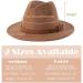 Lisianthus Vintage Wide Brim Fedora Hat - Khaki Large - Men & Women - Buy Online on GoSupps.com