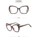 SERONI TR90 Irregular Frame Blue Light Blocking Glasses for Men & Women | Anti-UV Computer & Reading Glasses | Leopard Design - 57mm - Buy Online on GoSupps.com