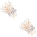 FRCOLOR Rhinestone Headpiece Wedding Hair Side Comb