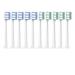 LIUCH 10PCS Replacement Brush C1 for Sensitive Clean Whitening Standard Vacuum Sealed Packed Soft Bristle Nozzles5B5G