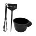 FOMIYES 1 Set Hair Color Kit Tools Hair Dye Brush Hair Dyeing Mixing Bowl Stirring Stick Hair Dye Bowl and Brush Hair Dyeing Brush and Bowl Baking Oil Three Piece Suit Pp re-usable