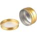 Zeoabsy 10-Pack 50ml Gold Aluminum Empty Jars - Round Screw Lid Tins for Cosmetics Candles Ointments + 5 Spatulas & 1 Etiquette - Buy Online on GoSupps.com