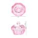 SUKPSY 2 Pcs Glass Crystal Dappen Dish Cup with Lid - Nail Art Acrylic Liquid Powder Glassware Tool | Pink Octagon Design - Buy Online on GoSupps.com