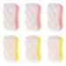 Minkissy Bath Shower Loofah Sponge: 6Pcs Skin Exfoliating Cleaning Loofah Soft Body Scrubber Random Color