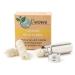 Wowe Natural Biodegradable Peace Silk Dental Floss with Candelilla Wax, Refillable Stainless Steel Container and 3 Refills - 6 Month Supply, 99 Yards Total… (Lemon)
