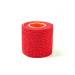 First Aid 4 Sport Latex Free Cohesive Bandage - 2.5cm x 4.5m Red - 1 Roll Red 2.5 Centimetres