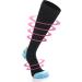 Weekend Peninsula Compression Stockings Knee Socks for Men & Women - Sports Travel Pregnancy - L-XL Blue - Buy Online on GoSupps.com