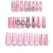 AJTUTUS Long False s Press on s with Rhinestones Butterfly Full Cover Fake s Women Girls Accessories - Buy Online on GoSupps.com