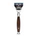 M HLE wet razor - Sophist series - compatible with Gillette blades - ironwood