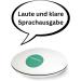 German Speaking Clock 1001w | UFO Design | Voice Output | Easy to Use | Compact & White - Shop Now! - Buy Online on GoSupps.com