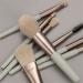 8Pcs Gray Makeup Brush Set - Foundation Eyeshadow Eyebrow & Eyelashes - Perfect for Professional Makeup Application - Buy Online on GoSupps.com