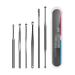 SEASD 7pcs Ear Wax Removal Kit Multi-Functional Ear Pick Cleaner Kit with A Cleaning Brush for Ear Wax Cleansing Tool (Color : E)