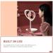Minkissy LED Love Heart Desktop Makeup Mirror - Touch Sensor Cosmetic Mirror for Home Dormitory - Buy Online on GoSupps.com
