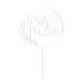 Cake topper personalized with name - natural wood decoration accessory cake material: birch multiplex (acrylic glass)