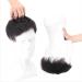Drasawee Real Human Hair Topper for Men - Short Black Clip-In Hairpiece for Thinning Hair 16x18cm Natural Style - Buy Online on GoSupps.com