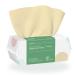 Poeticehome ultra-soft facial towels made of 100% bamboo biodegradable disposable disposable skin care cloths for sensitive skin fragrance-free & unheated single-flaps perfume-free 100 pieces (1 Pack)