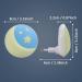 Annmore Night Light Socket for Children - Twilight Sensor Orientation Lights for Newborns | 2-Piece Baby Slumber & Breastfeeding Essentials in Moon Yellow - Buy Online on GoSupps.com