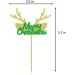 24pcs Merry Christmas Cupcake Toppers Elk Cake Decorated Birthday Party Christmas Theme Dessert Insert MGPFERD - Buy Online on GoSupps.com