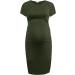 Smallshow Women's Short Sleeve Maternity Dress | Ruched Pregnancy Clothes - Buy Online on GoSupps.com