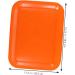 LABRIMP Snack Serving Dish 1pc Tray Wedding Decor Cake Stand Appetizer Plates Outdoor Decor Fruit Plate Breakfast Dessert Plate 38.5X28.5X2CM Orange - Buy Online on GoSupps.com
