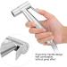 Stainless Steel Bidet Sprayer Set - 3 Piece Handheld Bidet Spray Shower & Hose Holder - Durable & Adjustable - Buy Online on GoSupps.com