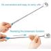 Portable Telescoping Bear Claw Back Scratcher Set - 2 Pcs with Rubber Handles - Buy Online on GoSupps.com