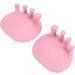 2 Piece Toe Separator Gel Spacers - Hammer Toe Gladder Spreaders for Pain Relief | Portable Body Corrector for Men & Women - Pink - Buy Online on GoSupps.com