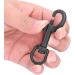 Premium Stainless Steel Bolt Snap Diving Hook - Vertebral Carabiner & Scuba Accessories Kit - 75mm Black - Buy Online on GoSupps.com