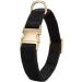 YUDOTE Ultra-Soft Dog Collar for Large Dogs - Natural Cotton Cord Black - Ideal for Sensitive Skin (1 Pack) - Buy Online on GoSupps.com