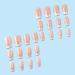 Short and Minimalist French Fake Nails with white edges Tip Press on Nails with Nail Tips press on nails Acrylic False Nails Cute Artificial Nails for Women and Girls - Buy Online on GoSupps.com