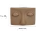 Vivid Half Face Makeup Head with 3 Pairs Removable Eyelids for Lash Extensions Practice Compact Lightweight Suitable for Display (Brown Sunflower) - Buy Online on GoSupps.com