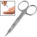 Men's Facial Grooming Scissors - Nose Ear Hair Removal, Beard Mustache Care, Eyebrow Eyelash Trimming - Hair Cutting Clippers - Silver - Buy Online on GoSupps.com