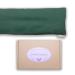 Lamarous warming pillows with wheat and lavender seeds 48 x 15 cm washable cover 100% cotton thermal pillows for neck and colic for cold and heat therapy green