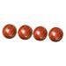 Solustre 4 piece of solid wood massage ball depth tissue massage ball hand massage ball foot massage device for feet decorative wooden leisure ball leg exercise fitnessball mahogany fans
