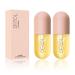 KYDA 2 Pcs Natural Lip Plumper Plant Extracts Lip Gloss Lip Plumping Balm for Fuller Lips & Hydrated Beauty Lips Moisturizing Clear Lip Enhancer 2pcs