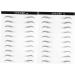 Ipetboom 6 Sheets Hair- Like Authentic Eyebrows Artificial Eyebrow Patch Eyebrow Stickers 6d Makeup Tools - Buy Online on GoSupps.com